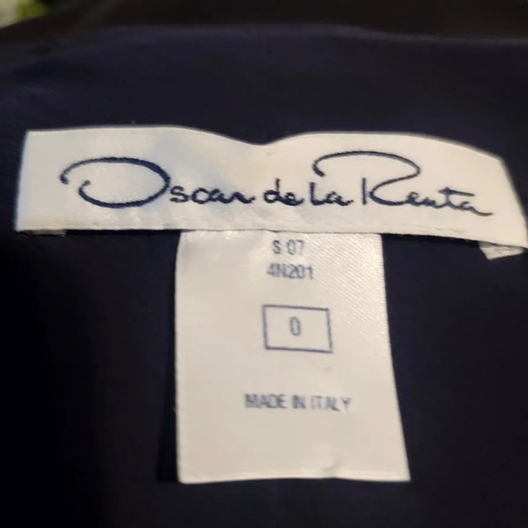 Oscar de la Renta black Silk women’s Set Skirt/Top Size 0. - Picture 6 of 7